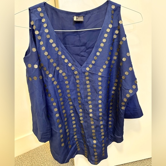 SPARKLE & FADE, size small, dark blue jewelled shirt - Picture 3 of 5